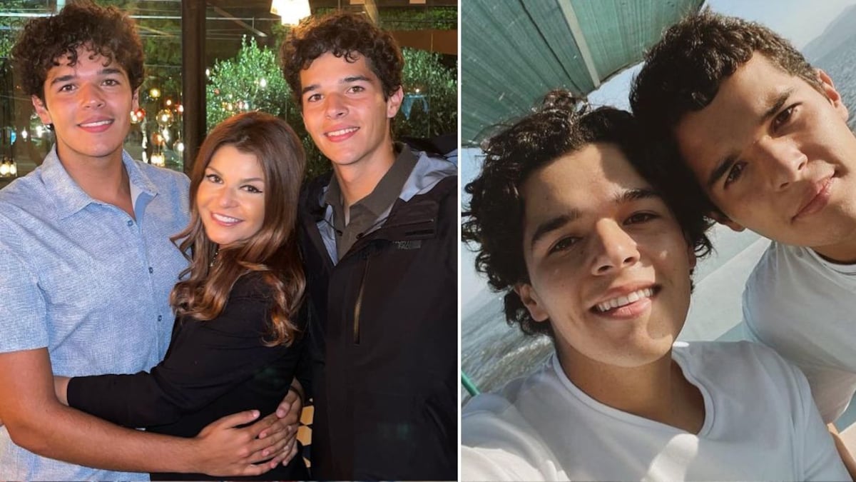Los gemelos de Itatí Cantoral y Eduardo Santamarina guardan un gran parecido a su padre