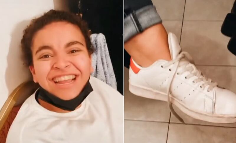 Lucerito Mijares no se sabe amarrar las agujetas