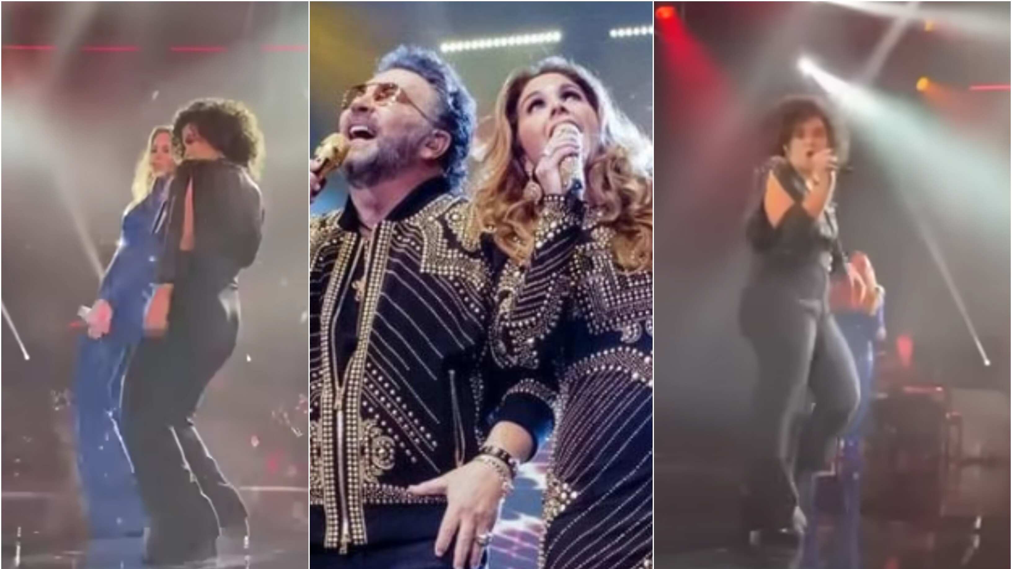 Lucero Mijares sorprendió al cantar "Rolling Down the River" al lado de Lucero y Mijares