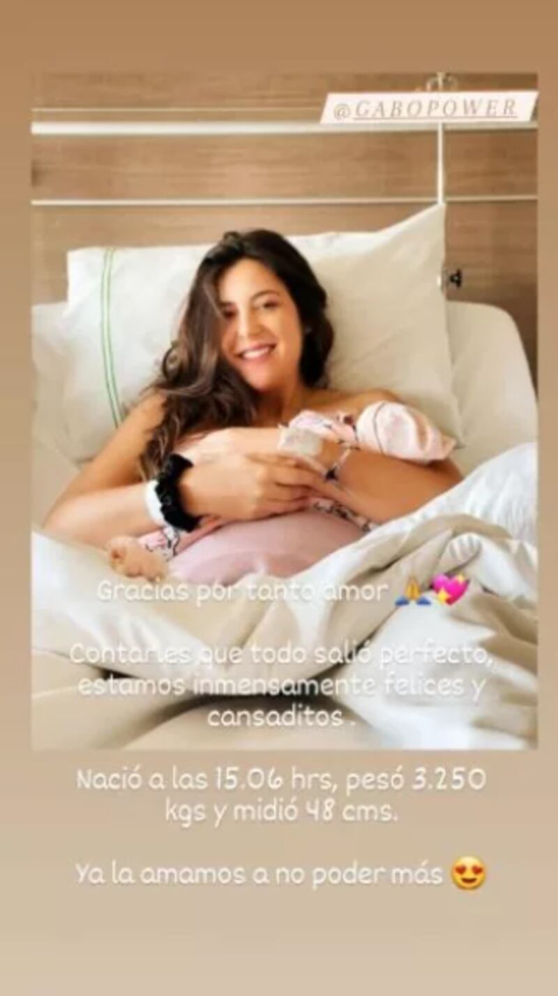 Michelle Yankelevich y Gabriel Peralta se convirtieron en padres por primera vez