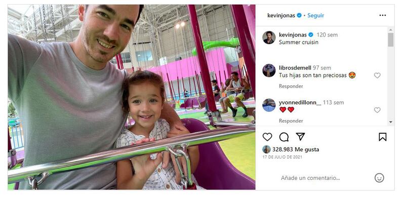 Kevin Jonas es un padre y esposo dedicado a su familia