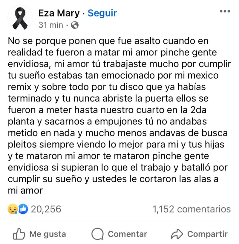 Eza Mary esposa de Lefty SM