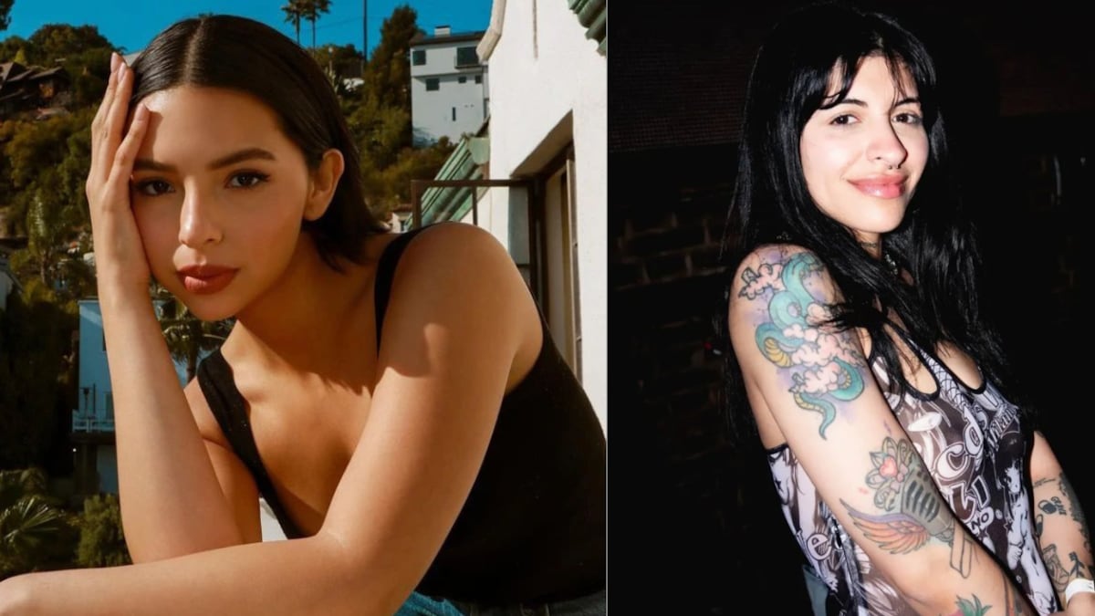 Usuarios aseguran que Ángela Aguilar copió este look de Cazzu para la fiesta de Cristy Nodal.