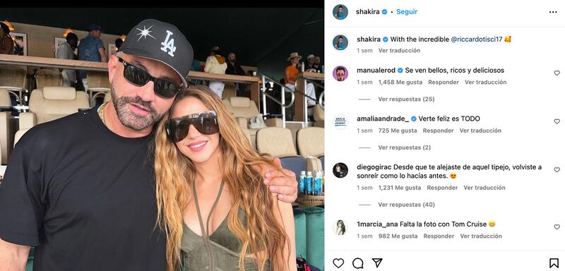 Shakira y Ricardo Tisci.