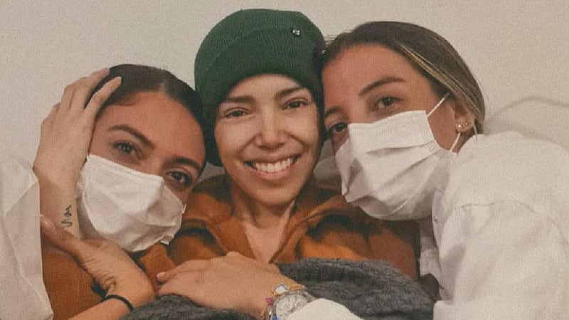 Alejandra Villafañe junto a sus familiares