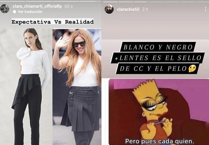 Clara Chía Martí y Shakira fans