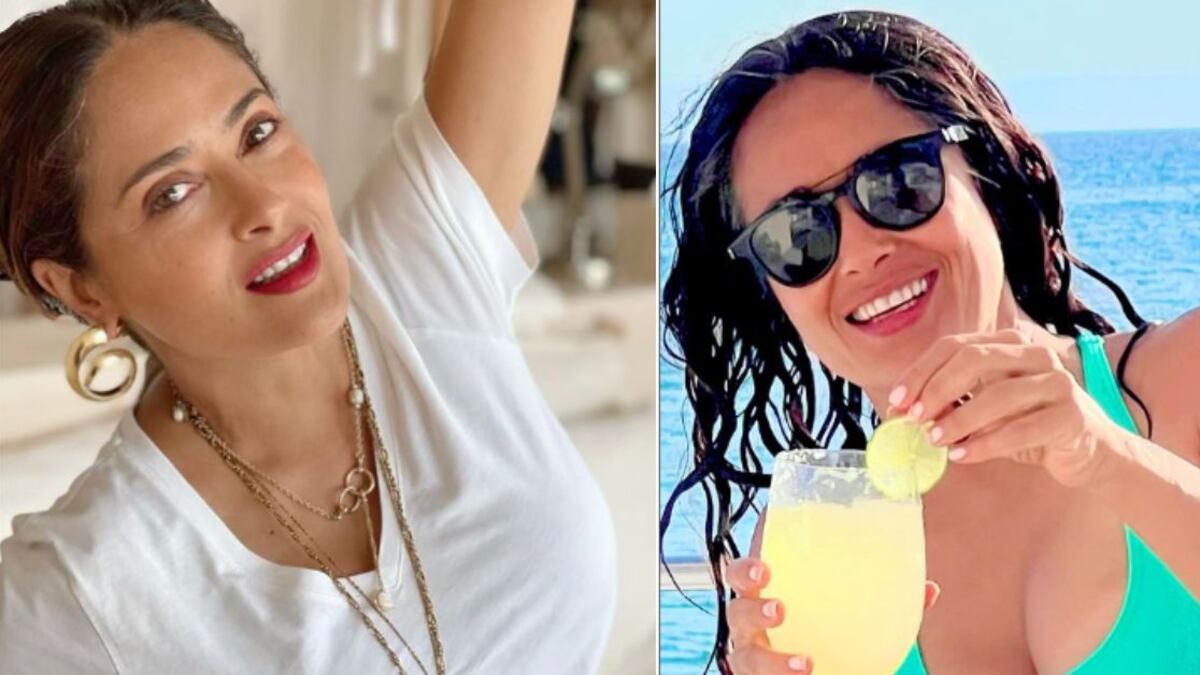 "Me caso": Salma Hayek muestra su versión masculina cortesía de la IA y enamora al internet