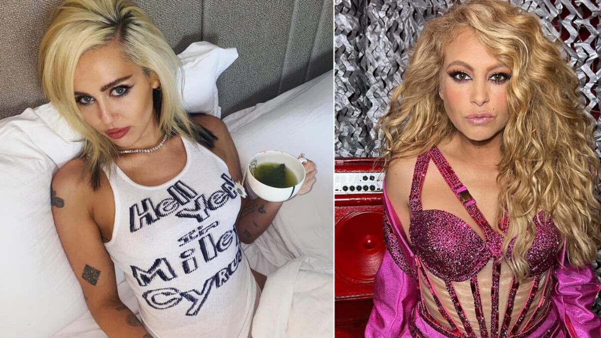 Acusaron a Miley Cyrus de ‘copiar’ este detalle a Paulina Rubio en su nueva canción.