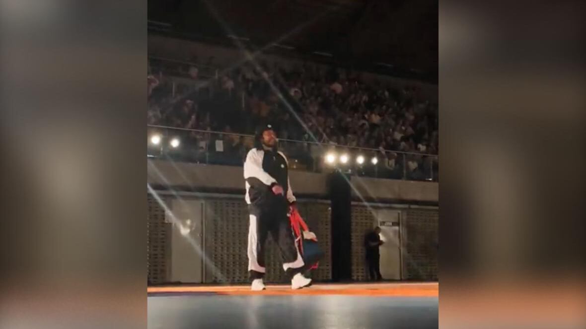 René Higuita en la pasarela de True en Colombiamoda.