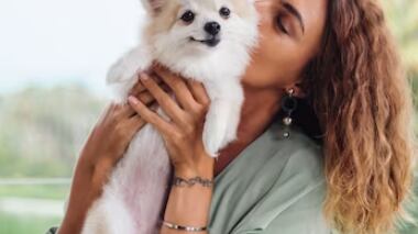 Mujer con su mascota