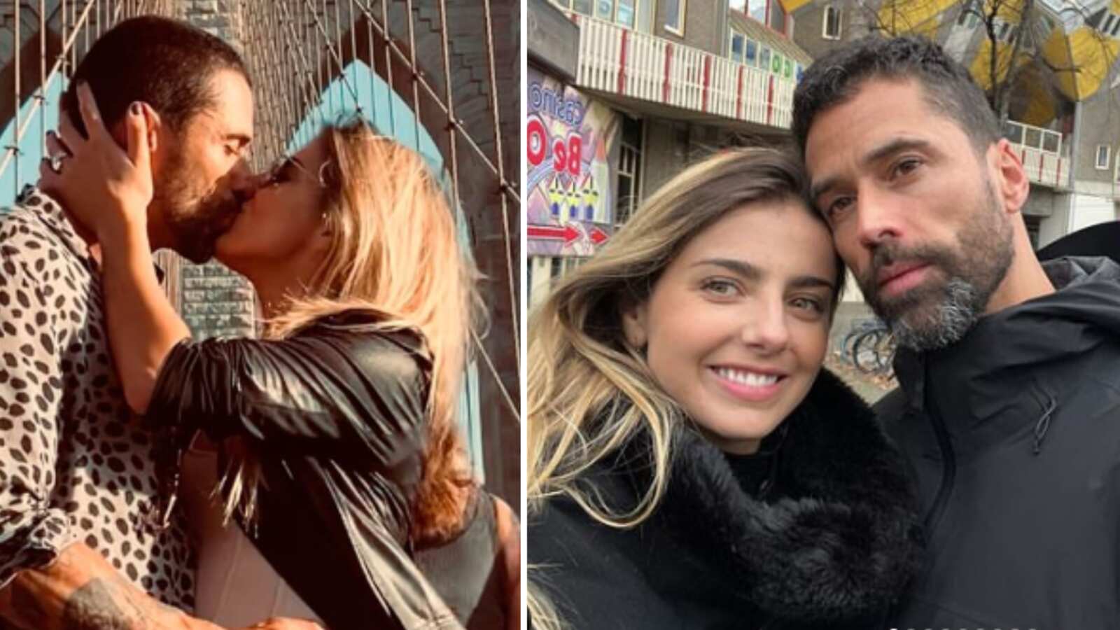 Michelle Renaud y Matías Novoa