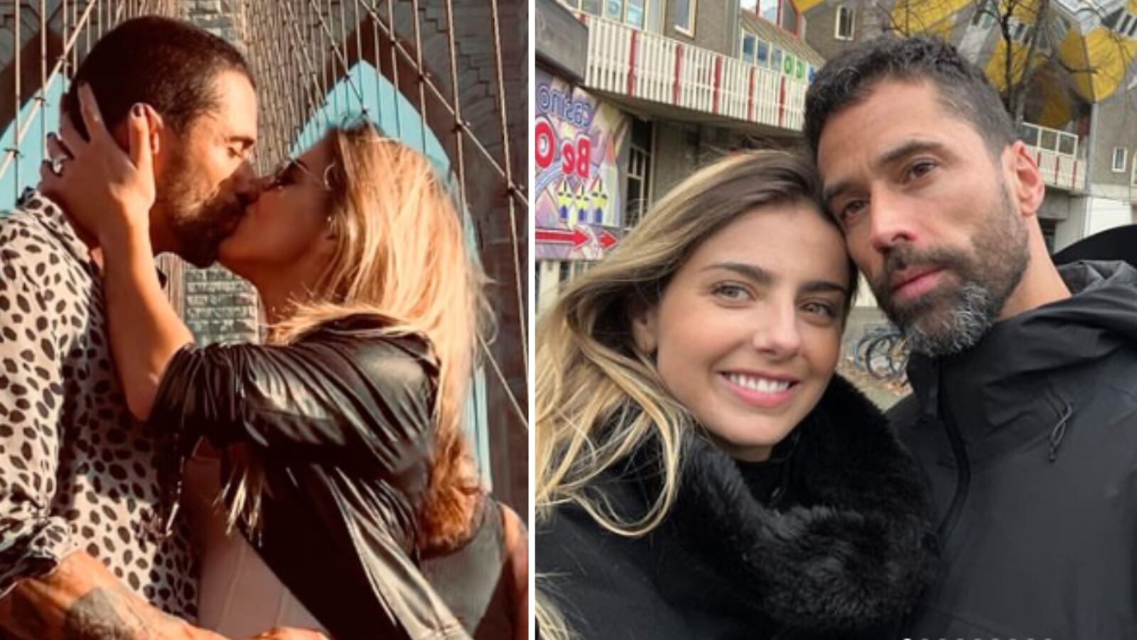 Michelle Renaud y Matías Novoa