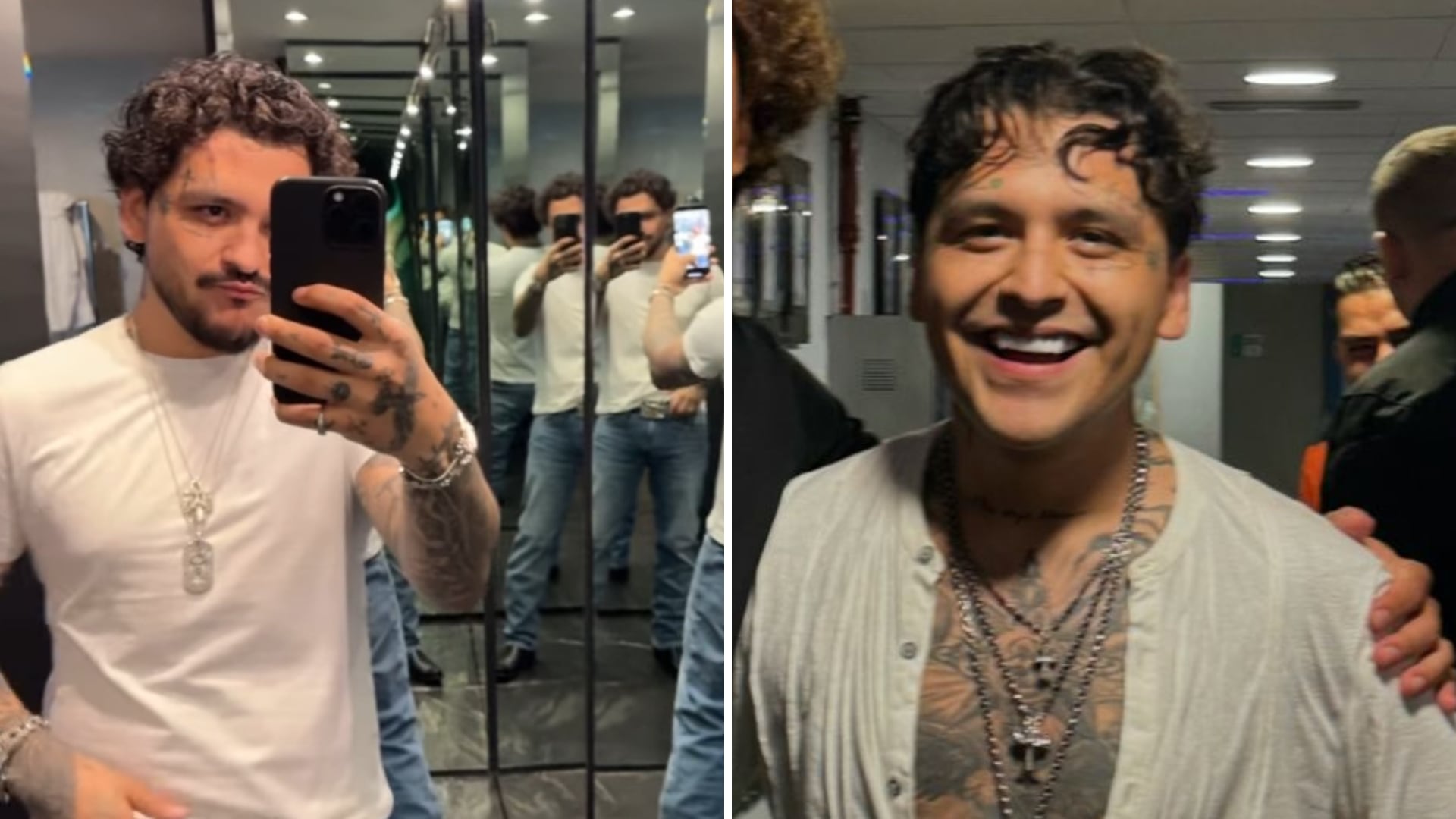 Christian Nodal se deterioró todos sus dientes para presumir joyas en su lugar, y esto le valió la salud bucal.