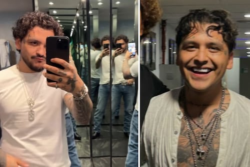 ¡Ni un solo tatuaje! Christian Nodal presume su look de “cara limpia” y así luce ahora