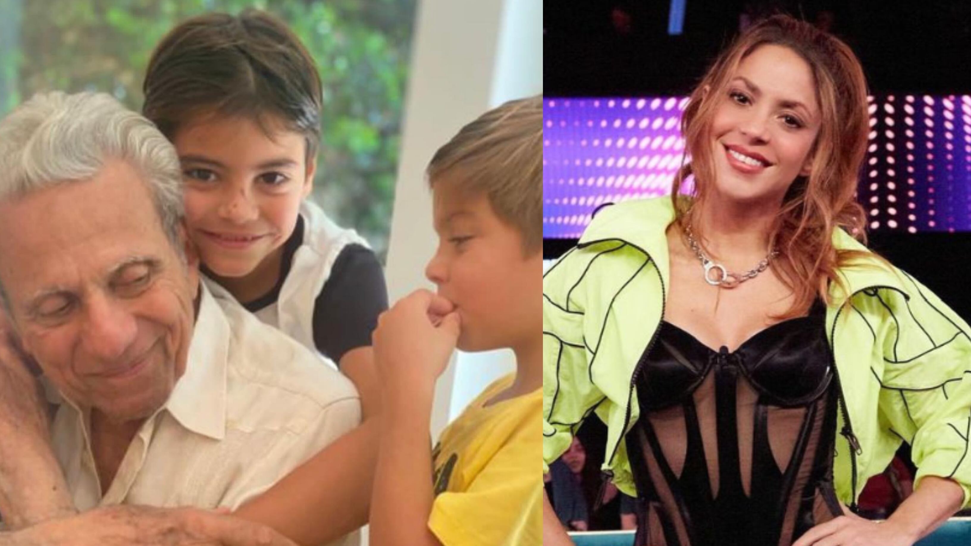 Shakira se ha encargado de acercar a sus hijos a sus abuelos maternos