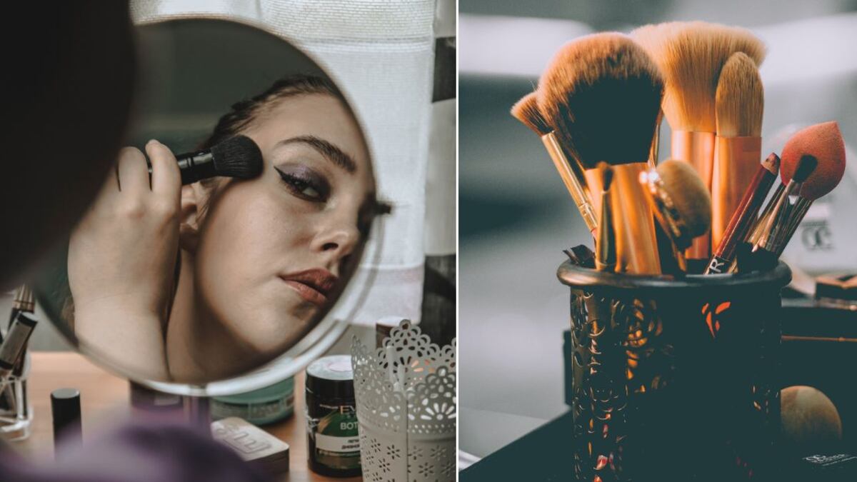 El lavado de las brochas de maquillaje debe hacerse de forma regular para evitar problemas de salud
