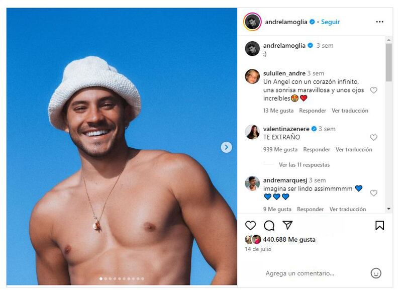 André Lamoglia saltó a la fama por su rol de Iván Cruz Carvalho en 'Élite'