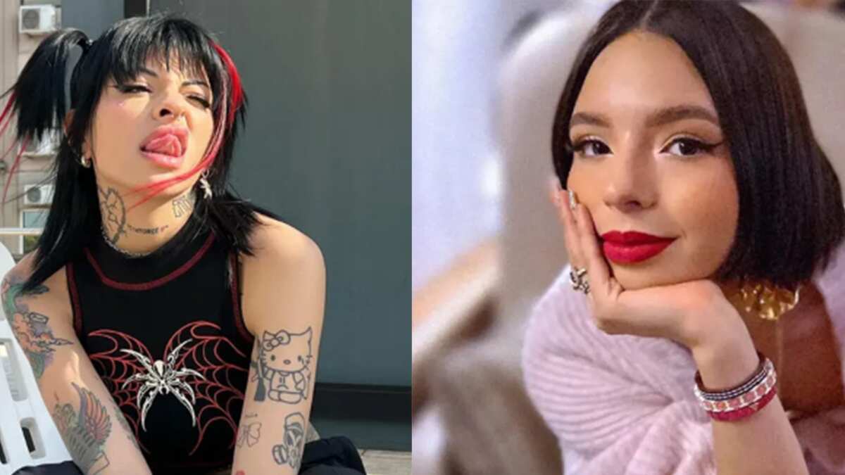 Ángela Aguilar y Cazzu evento