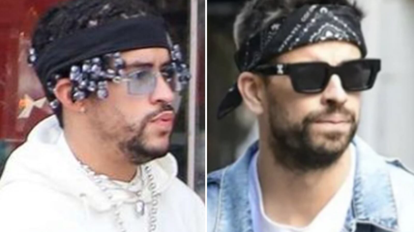 Piqué copia look de Bad Bunny.