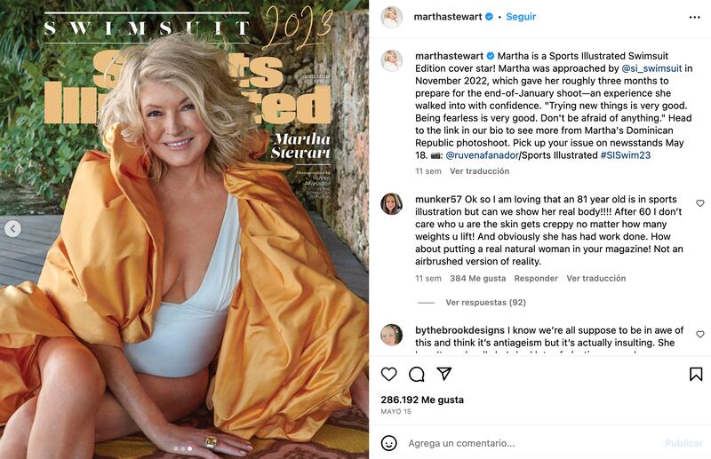 Martha Stewart en Sports Illustrated