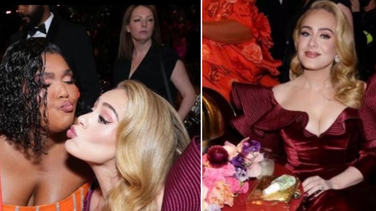 Adele fue criticada en redes sociales por levantarse en medio del discurso de Harry Style