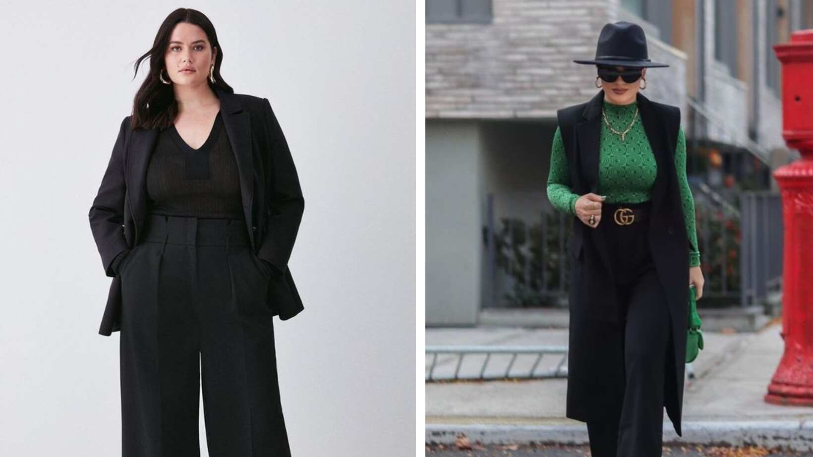 Moda:  cómo usar pantalón ancho de tiro alto de forma elegante