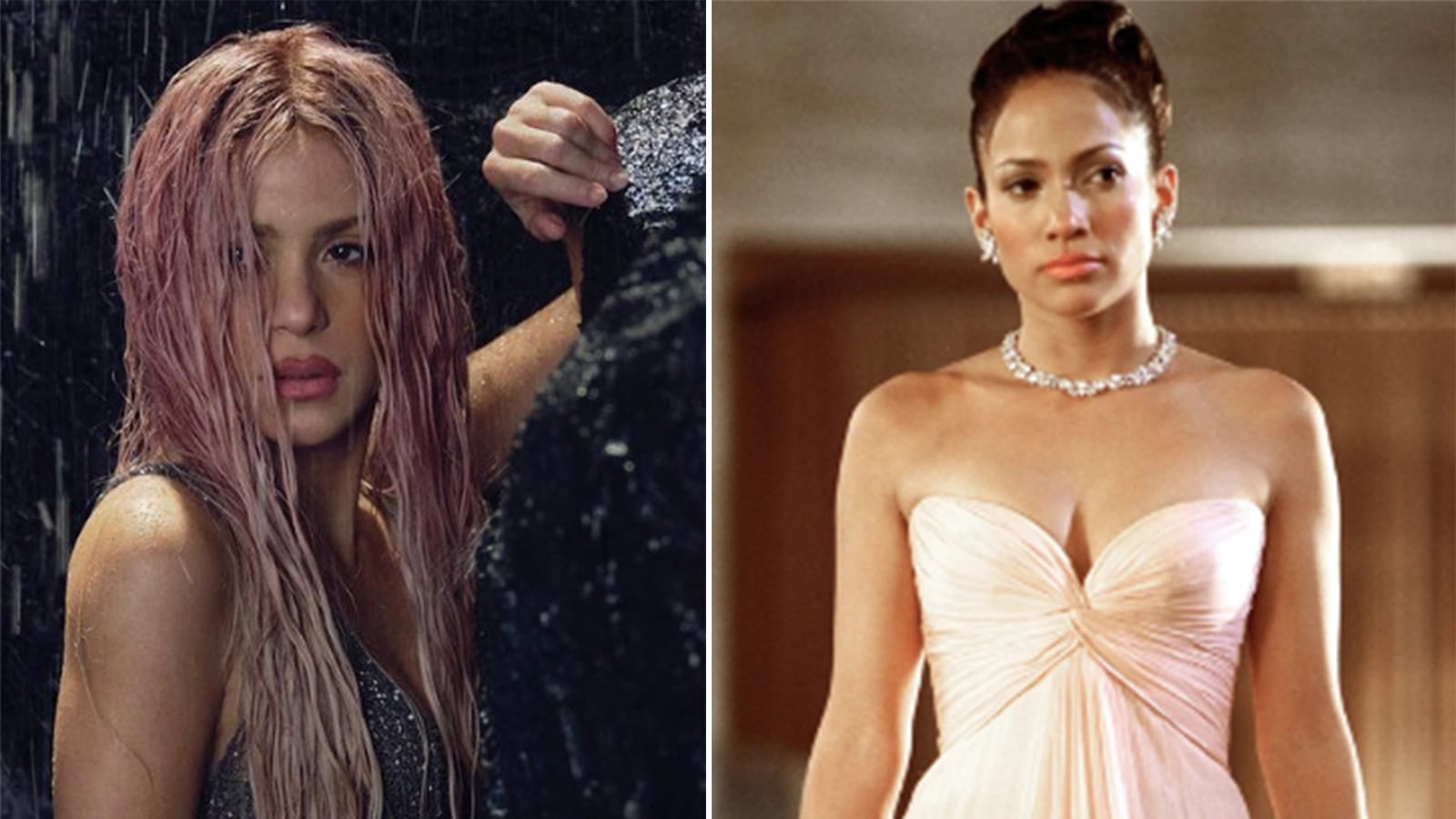 Comparan a Shakira con los looks que Jennifer Lopez usó como empleada de servicio en ‘Sueño de amor’.