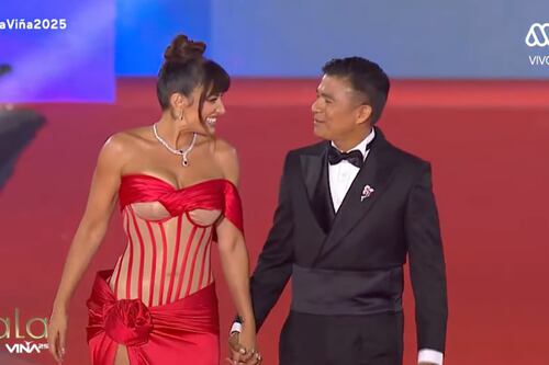 “Me enamoré de ti y qué”: Yamila Reyna y Américo confirmaron romance con beso incluido en gala de Viña