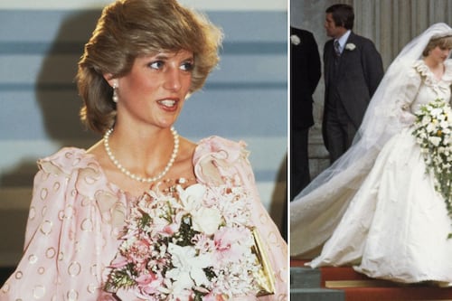 Era rosa, sexy y atrevido: Lady Di y el vestido de novia que revolucionó la moda nupcial 