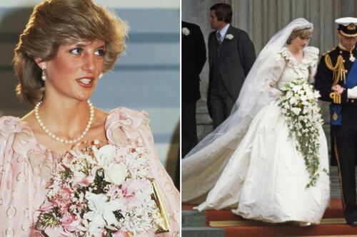 Era rosa, sexy y atrevido: Lady Di y el vestido de novia que revolucionó la moda nupcial