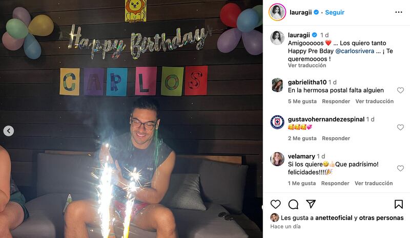 Cynthia Rodríguez celebra el cumpleaños de Carlos Rivera por adelantado