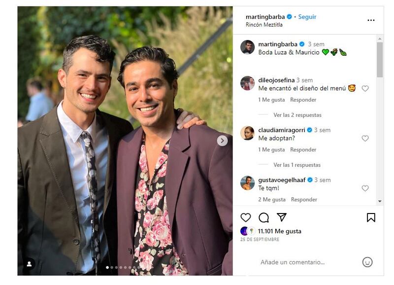 Martín Barba junto a César Dimas