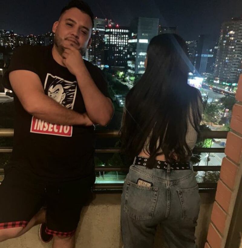 Cristián Jara "Hardcorito" y Natalia Rodríguez "Arenita"