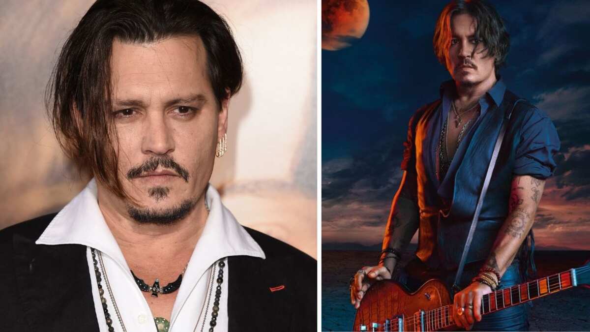 Johhny Depp barba canas