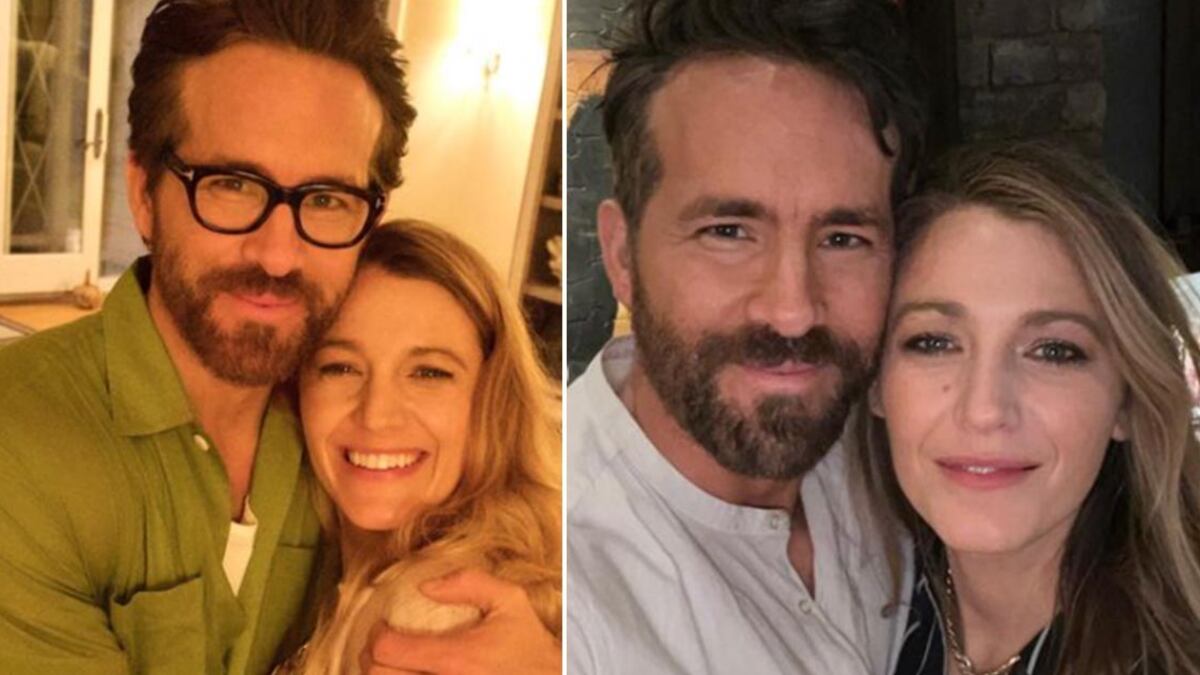 Blake Lively y Ryan Reynolds gesto