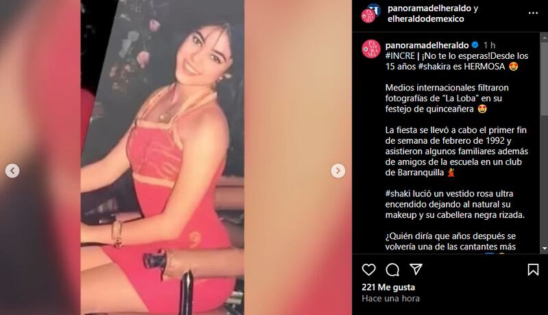 Shakira celebró de esta manera su cumpleaños 15