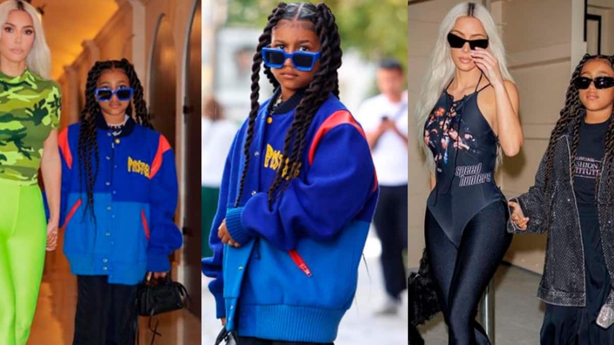 La hija de Kim Kardashian, North, tiene un gran estilo de la moda