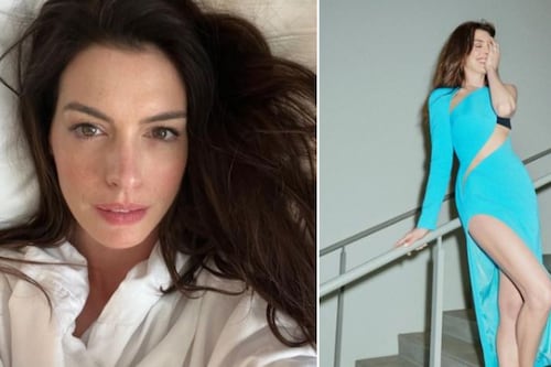 ¿Qué lleva puesto? La “extraña” falda de Anne Hathaway que desató debate en Tokio: “Se pasó de moderna”