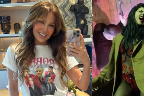 ¡Sorprendida! La reacción de Thalía al cover de Cazzu para su icónico tema “No me Enseñaste”: esto dijo