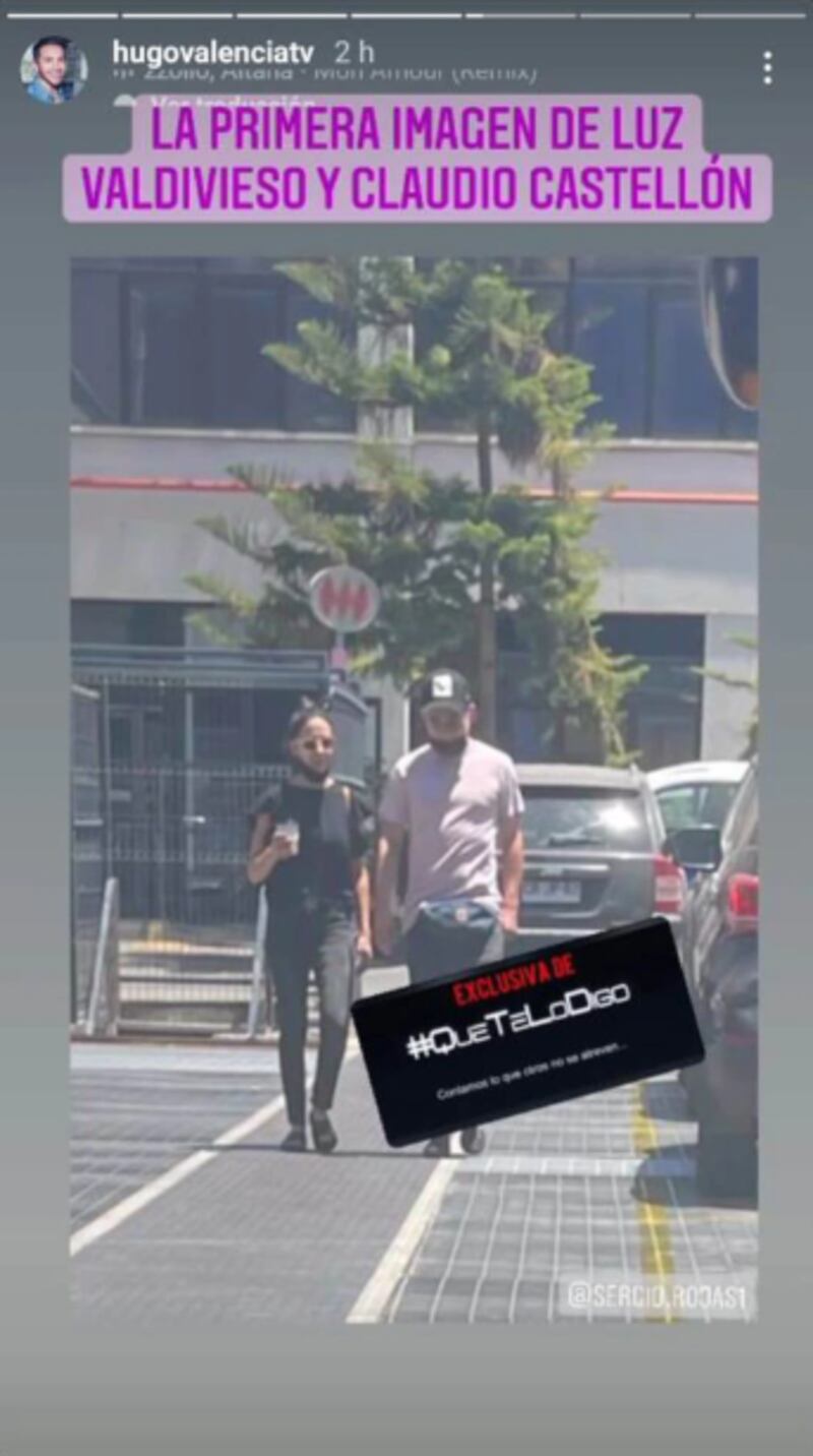 La primera imagen de Luz Valdivieso y Claudio Castellón