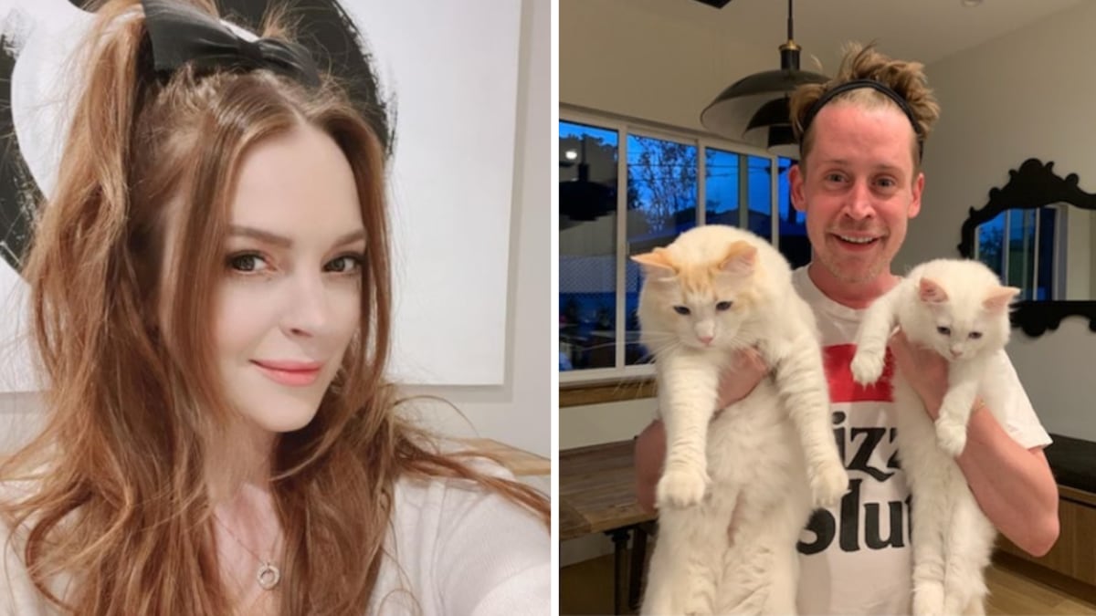 Lindsay Lohan y Macaulay Culkin formaron una familia con sus parejas.