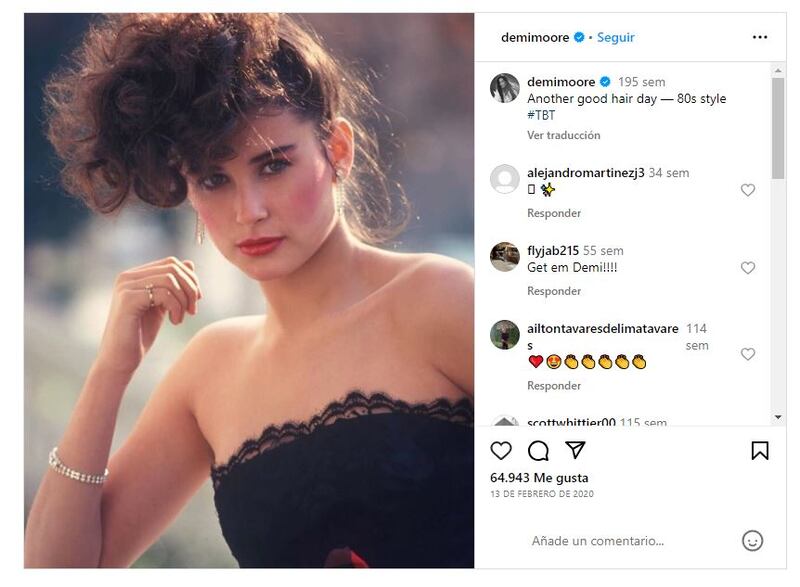 Demi Moore siempre se ha distinguido con su gran belleza natural