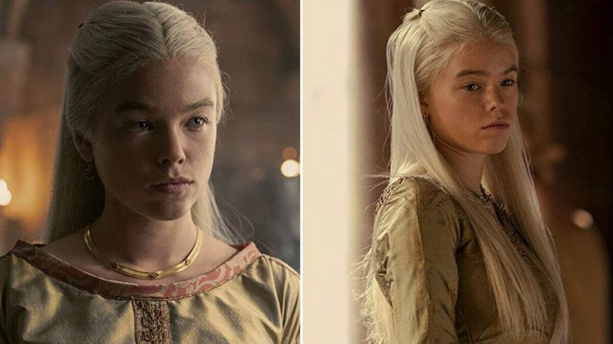 Milly Alcock como Rhaenya Targaryen en 'House of the dragon'