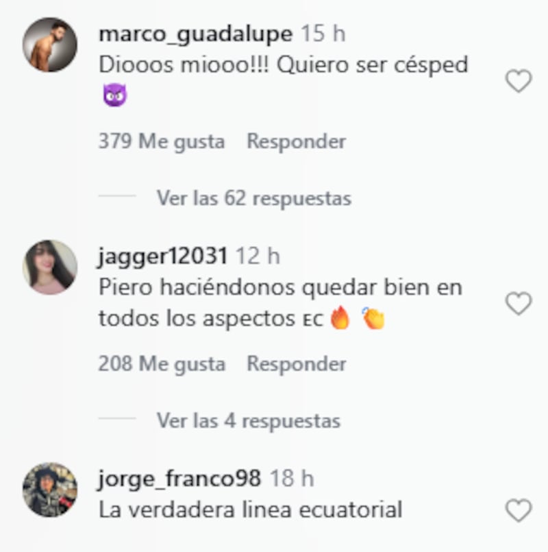 Comentarios sobre la caída de Piero Hincapié