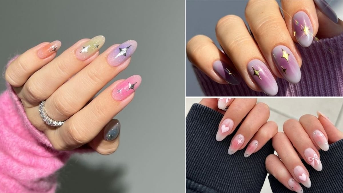 Las uñas aura son una de las tendencias más 'chic' en cuanto a manicura actualmente