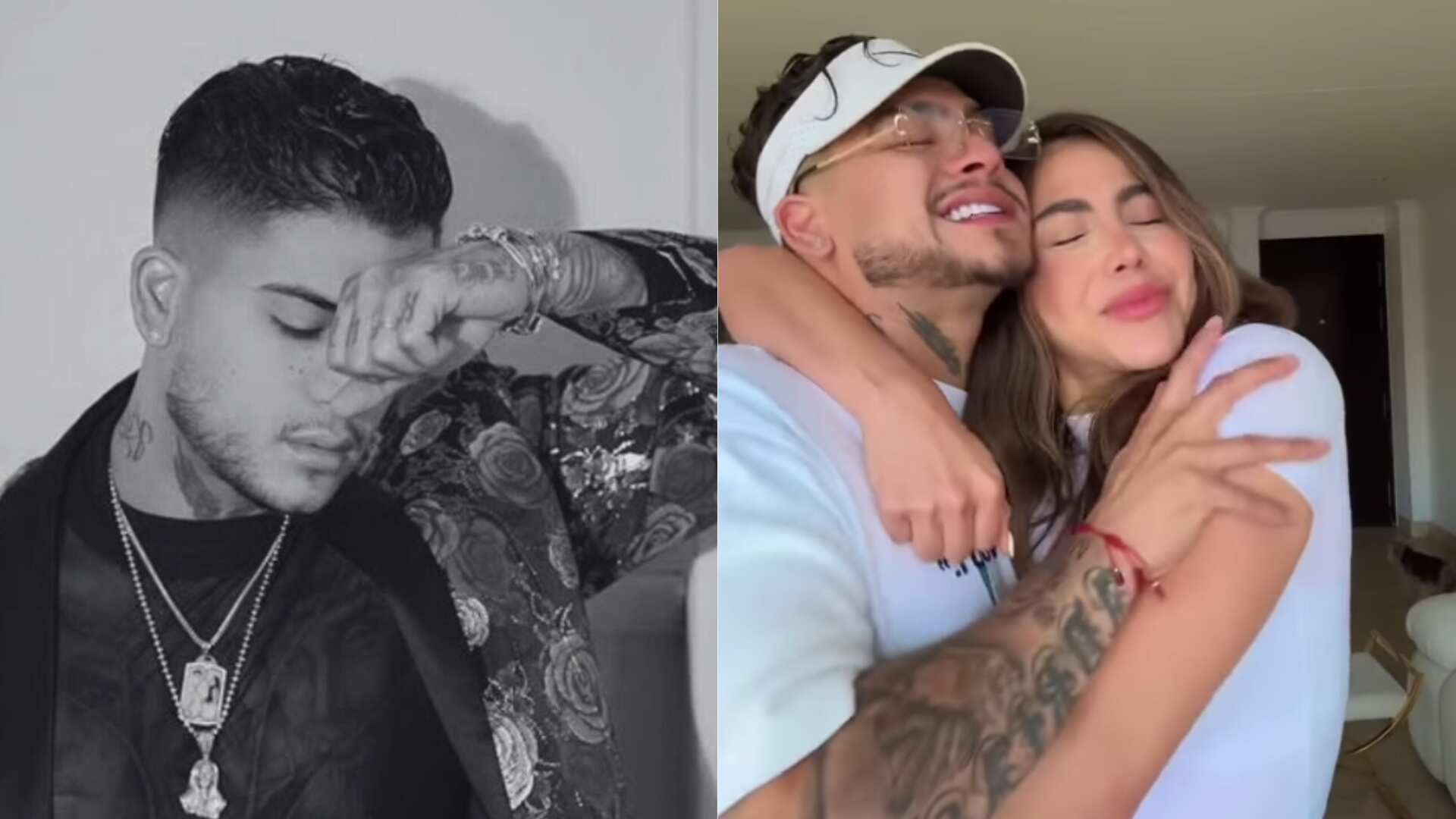 B King y su hermana - Fotos: Redes sociales del artista y de Stefania Agudelo tomadas el 24 de septiembre del 2025