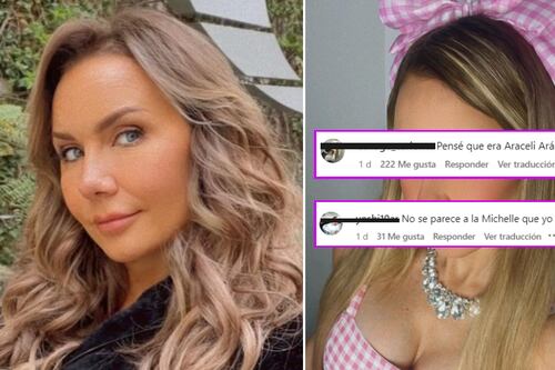 Michelle Vieth quiso parecer Barbie pero terminan confundiendola con Aracely Arámbula (FOTOS)