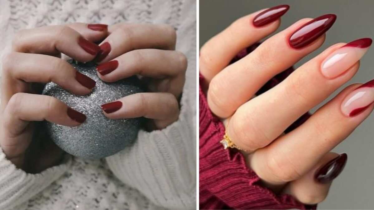 Uñas cherry nails