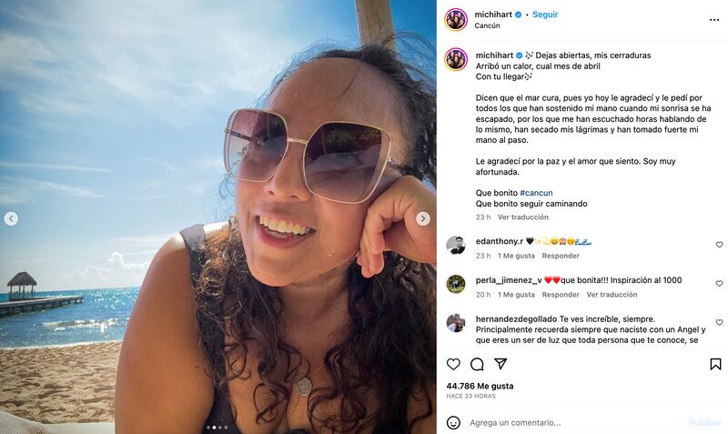 Michelle Rodríguez en Cancún