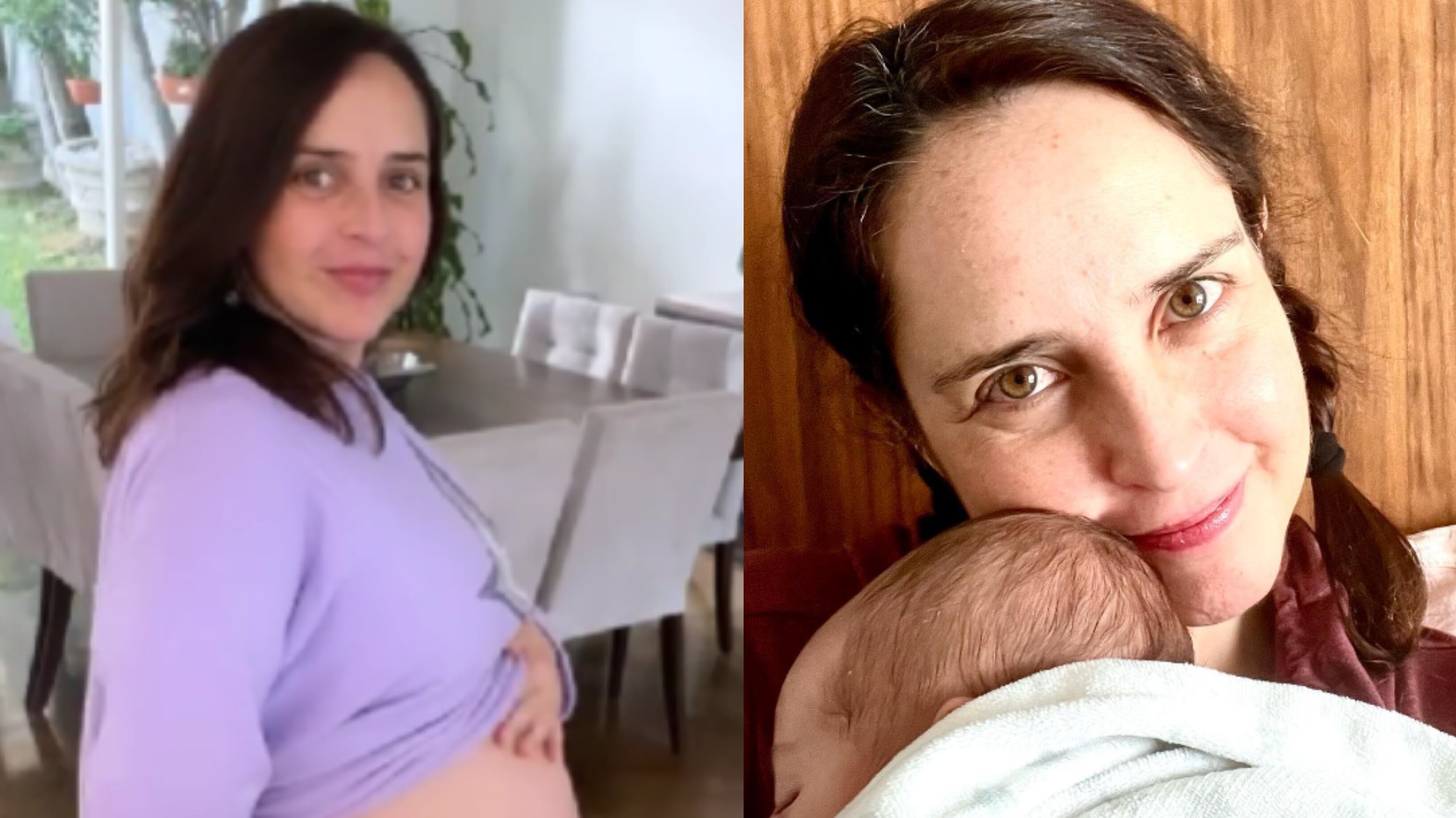 Irán Castillo le dio la bienvenida a su bebé a los 45 años